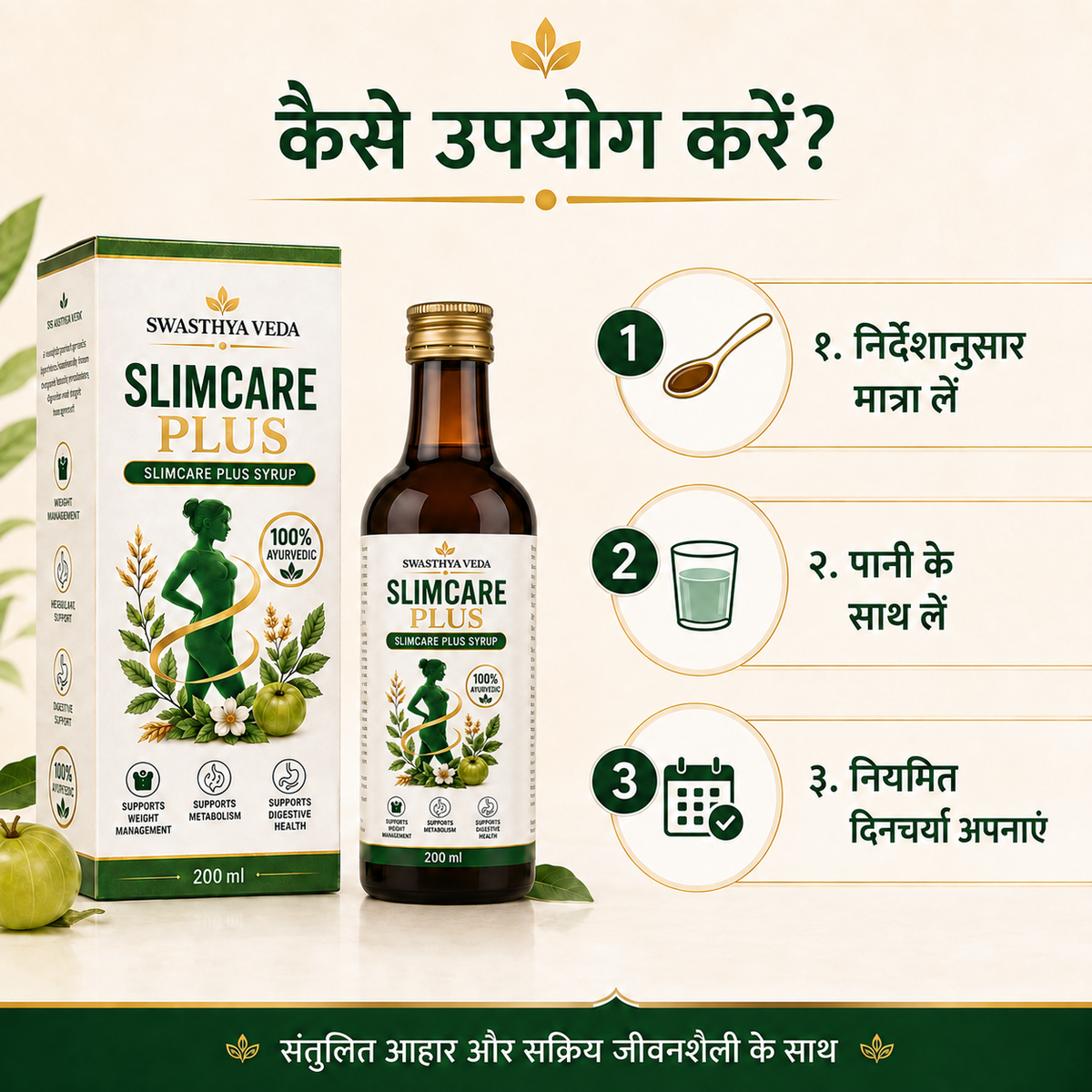 Swasthya Veda Slim Care Plus – Ayurvedic Weight Management Syrup