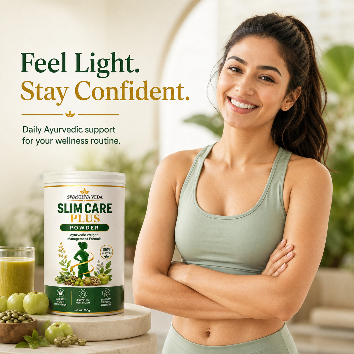 Swasthya Veda Slim Care Plus Powder – Ayurvedic Weight Management Formula