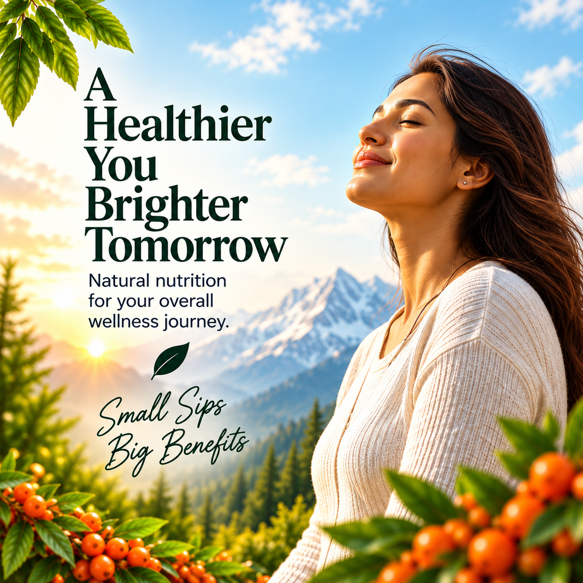 Swasthya Veda Himalayan Sea Buckthorn Juice – Nature’s Superberry | 500 ml