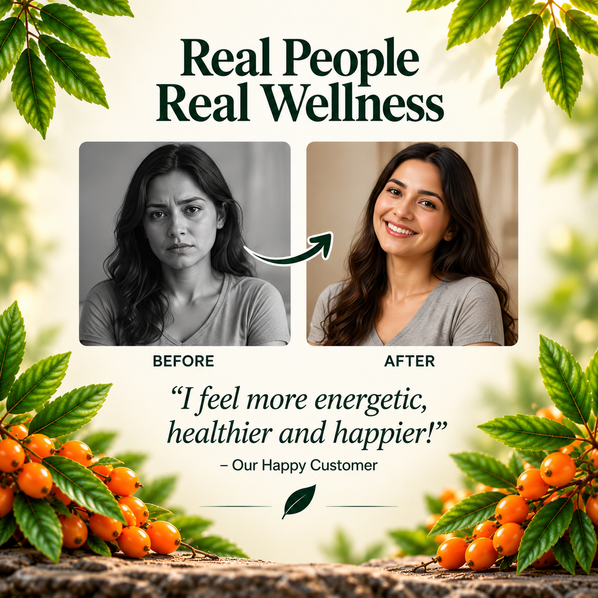 Swasthya Veda Himalayan Sea Buckthorn Juice – Nature’s Superberry | 500 ml