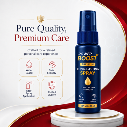 POWER BOOST – Long-Lasting Spray Confidence. Comfort. Better Moments