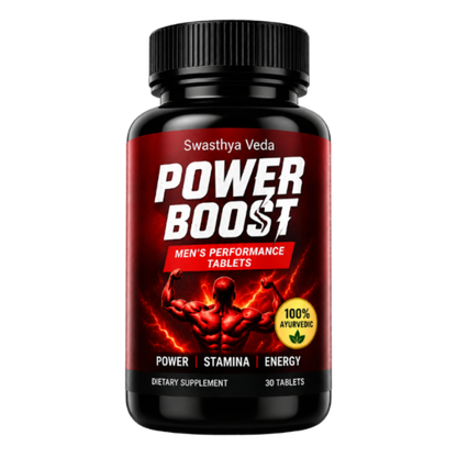 Swasthya Veda Power Boost – Men’s Performance Tablets  Power • Stamina • Energy
